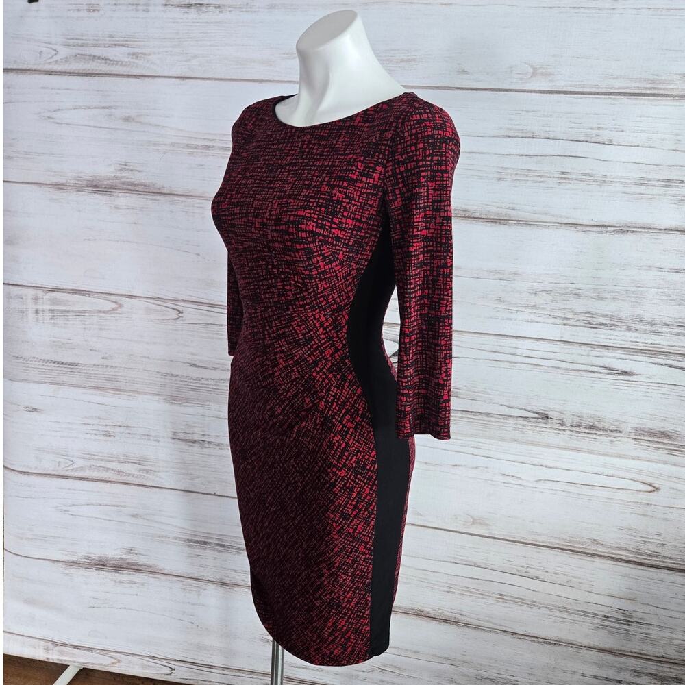 Ralph Lauren Red and Black Printed 3/4 long sleeve sz 2